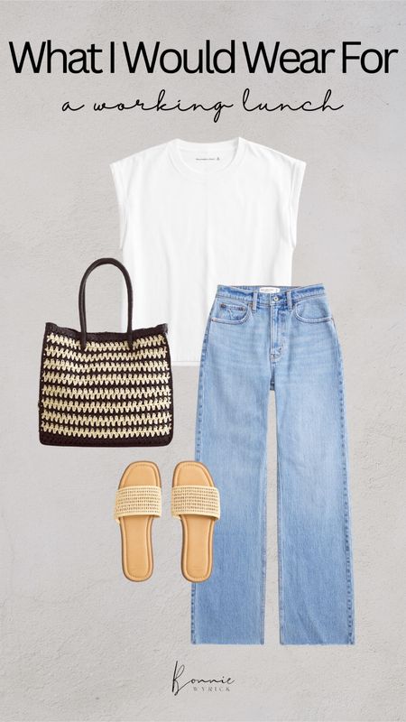 What I Would Wear For… A Working Lunch 🌼 Midsize Fashion | Spring Outfit Ideas | Summer Outfit Ideas | OOTD | Elevated Casual Style | 90s Denim

#LTKmidsize #LTKworkwear #LTKstyletip