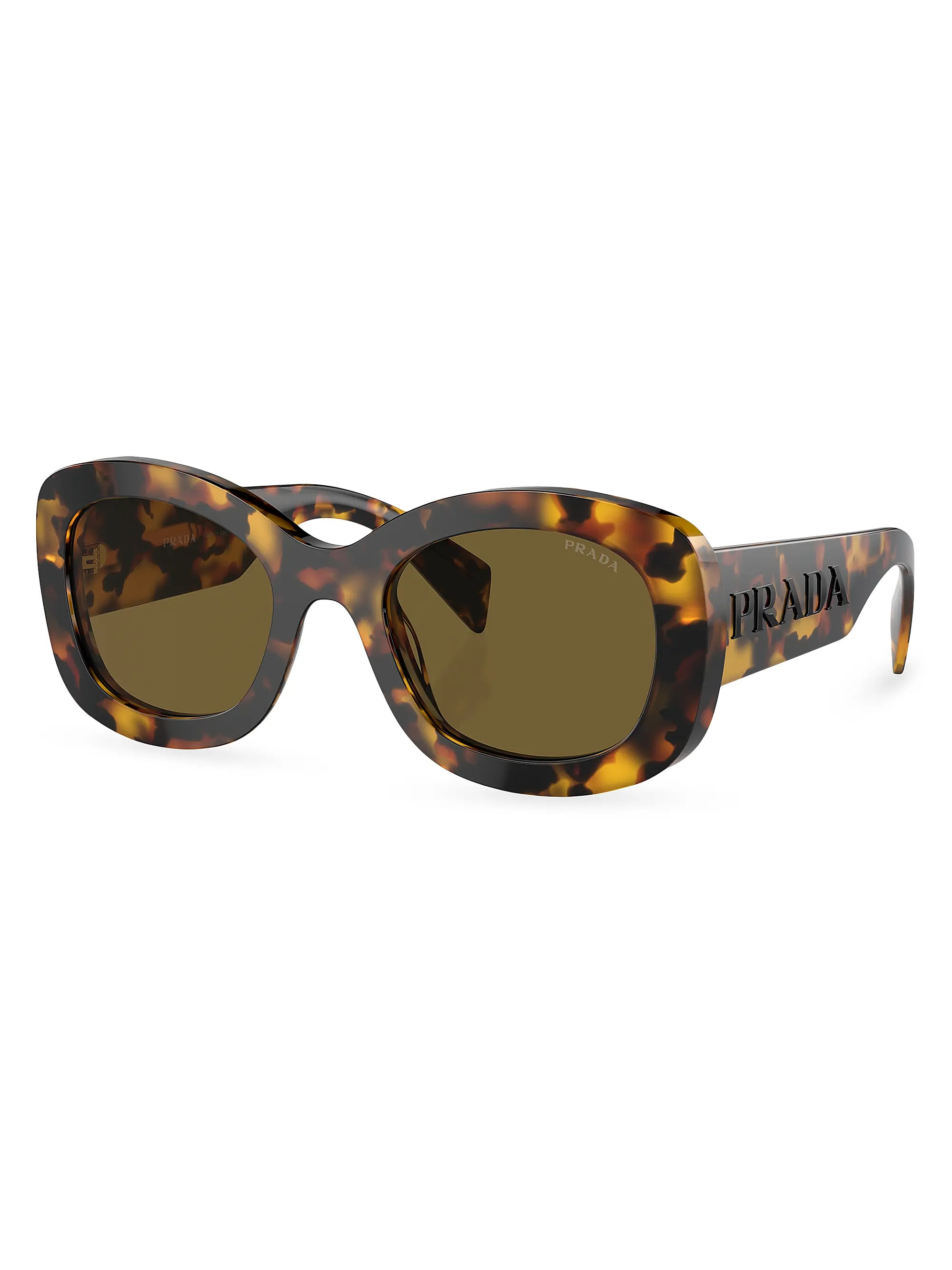 Prada 55MM Oval Sunglasses | Saks Fifth Avenue | Saks Fifth Avenue