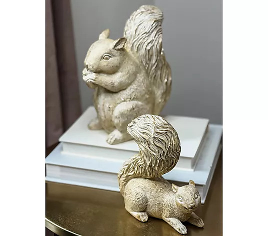 Simply Stunning Set of 2 Forest Squirrels by Janine Graff | QVC