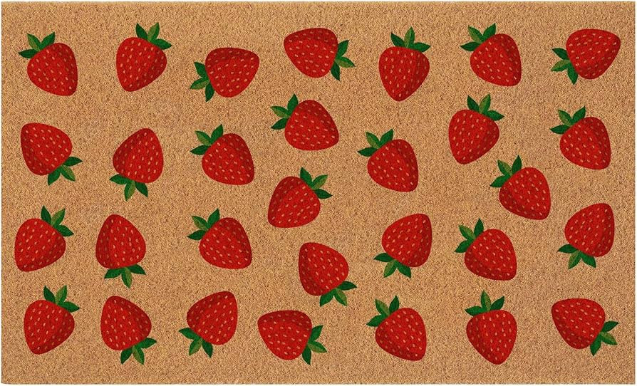 Haukea Cute Strawberry Door Mat Outdoor Aesthetic Welcome Mats for Front Door Cute Door Mat Outsi... | Amazon (US)