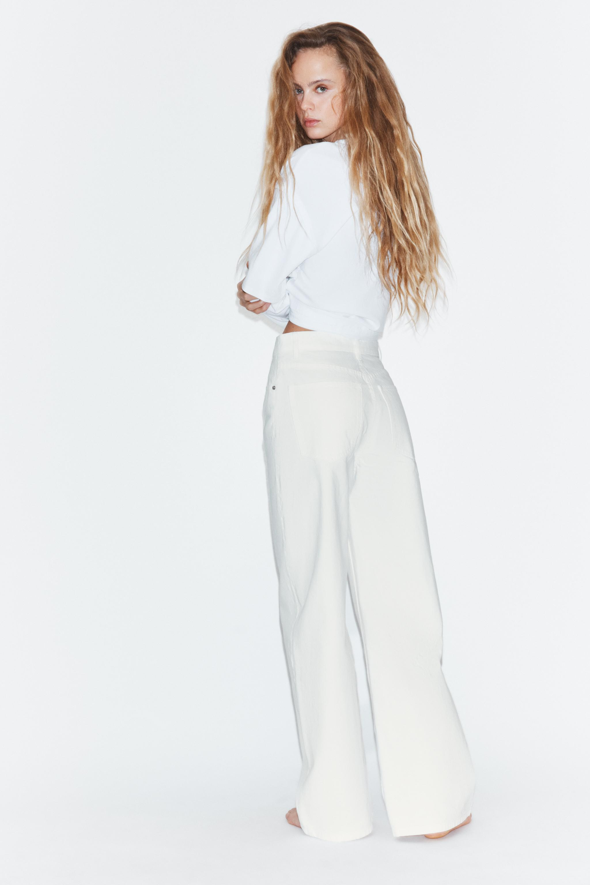 TRF EXTRA WIDE-LEG HIGH-WAIST JEANS | Zara UK