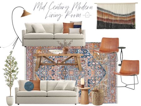 Mid century modern living room mood board

#LTKhome