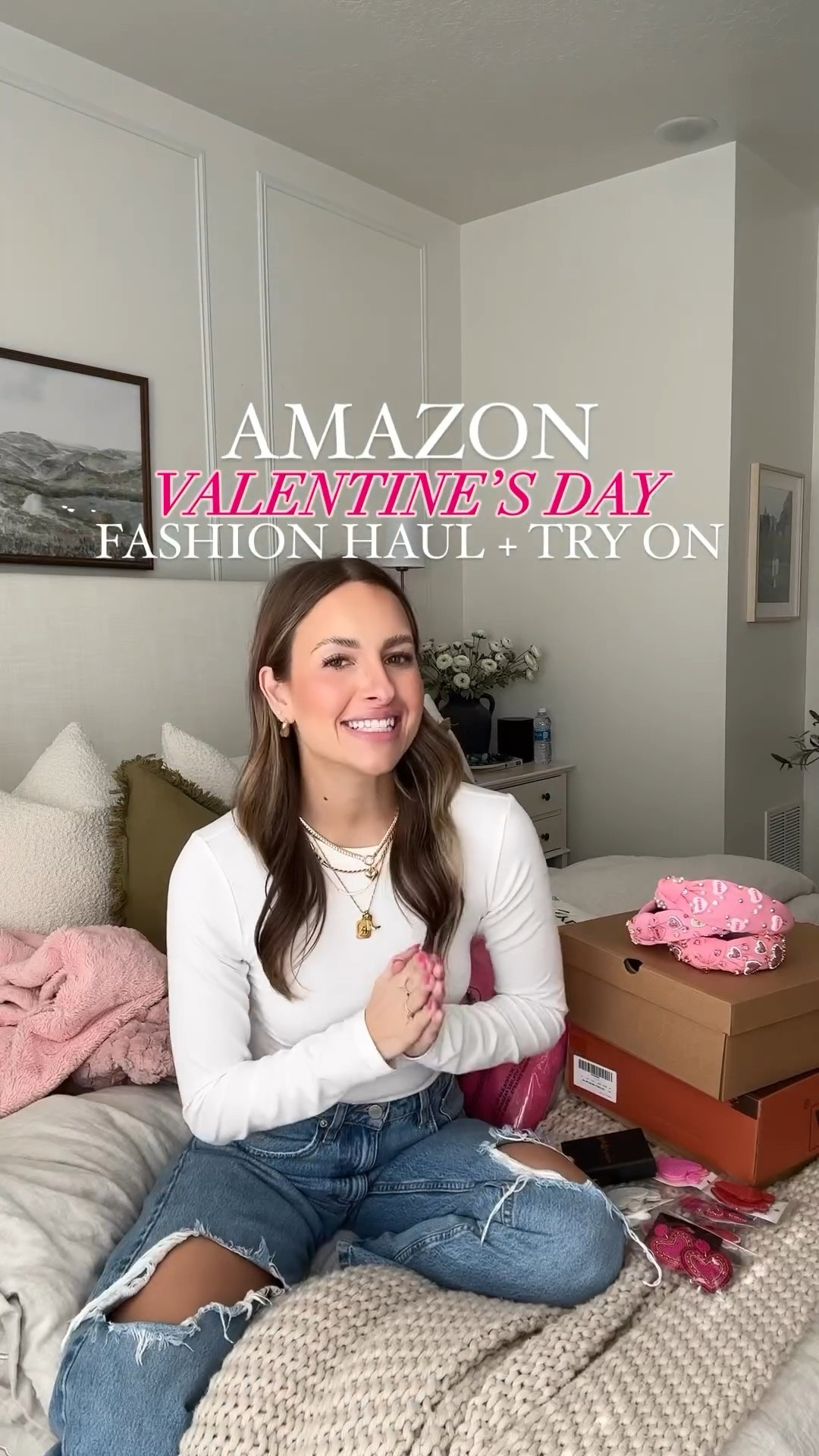 Amazon, Valentine’s Day fashion haul and Try on!
I found the cutest, red, white and pink sweaters from Amazon! As well as cute boots and accessories! Headbands and jewelry! 
Everything would be so cute on Valentine’s Day! ❤️🩷🤍

Valentine’s Day sweater, Valentine’s Day outfit, Valentine’s Day outfit inspiration, Valentine’s Day accessories, heart sweater, heart jewelry, pink boots, pink sweater, red sweater, white sweater, sweater outfit, sweater outfit inspiration🩷🩷🩷

#LTKVideo #LTKfindsunder100 #LTKSeasonal