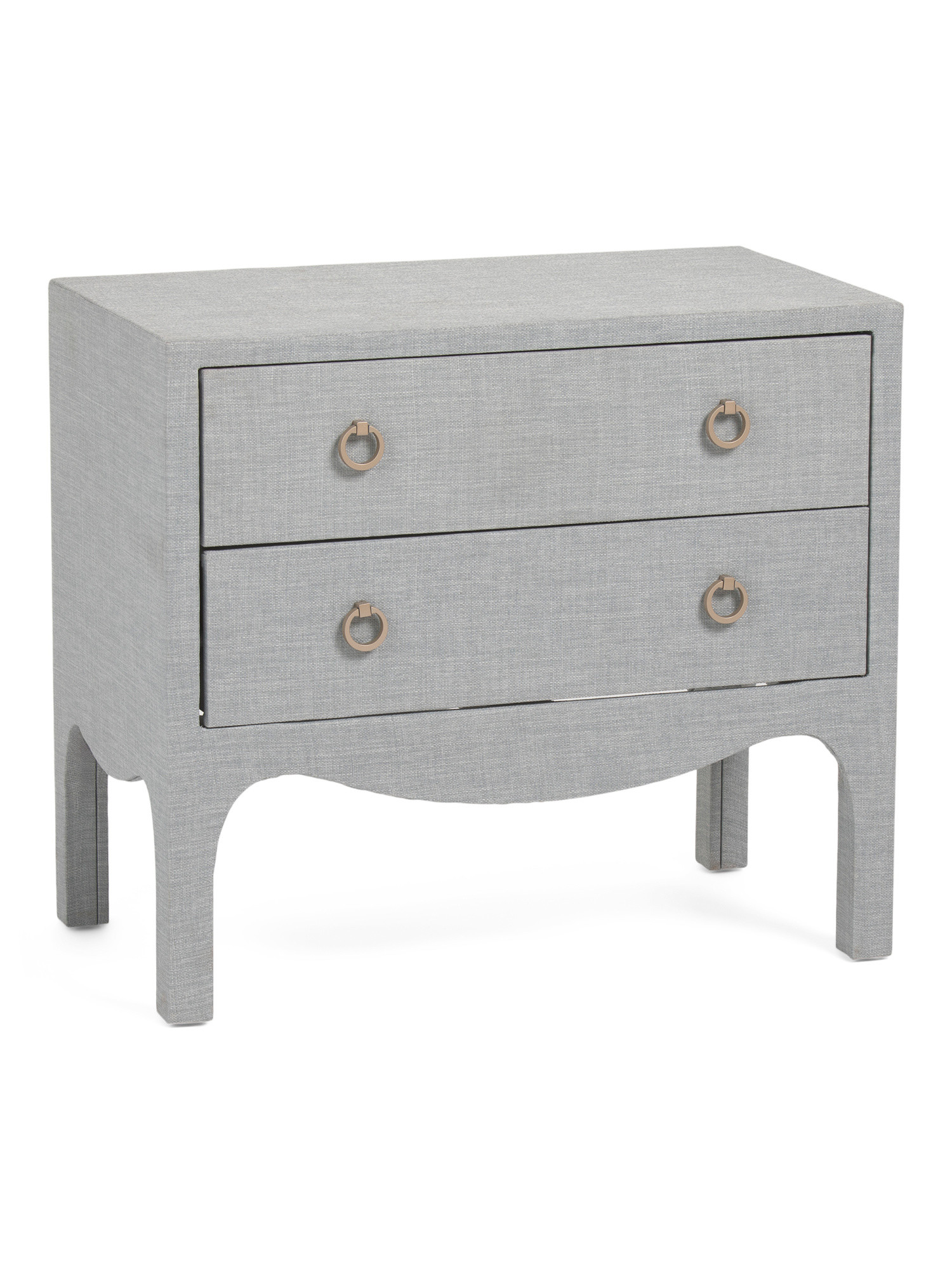 27x23 Linen Wrapped La Swoop Large Side Table | TJ Maxx