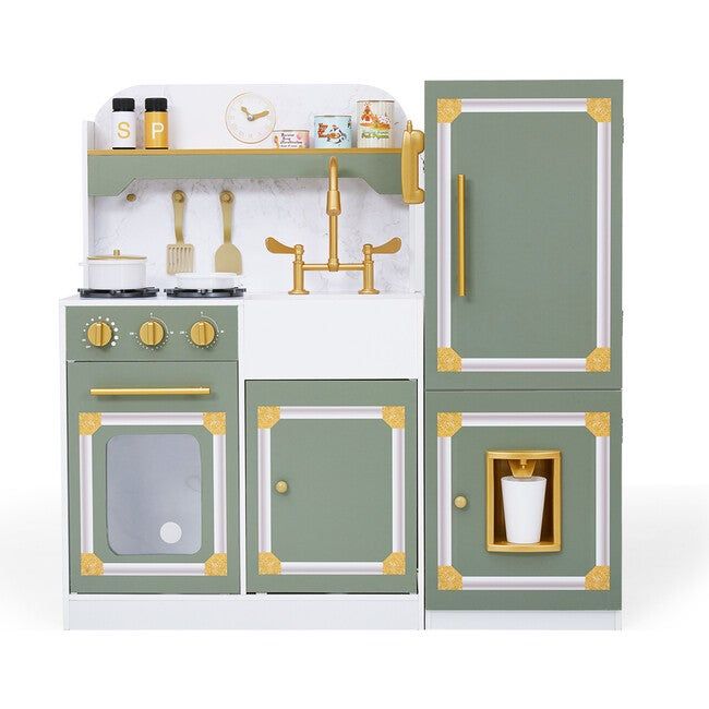 Versailles Deluxe Classic Play Kitchen, Olive green | Maisonette