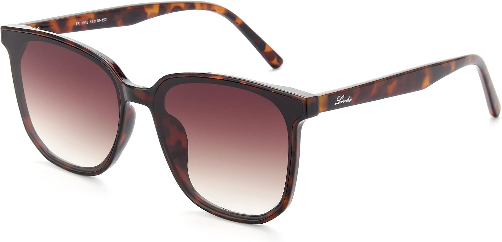 livho Trendy Sunglasses for Women Men, Classic Square Shades with UV 400 Protection | Amazon (US)