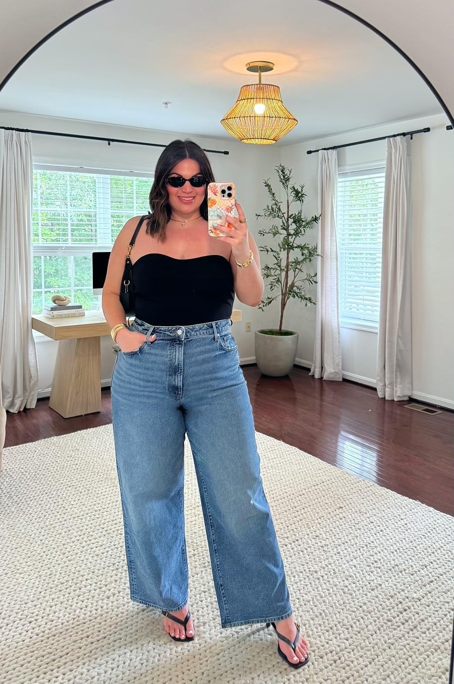 Midsize summer outfit! 

Top- size xl
Jeans- size 14L

#LTKootd #LTKMidsize #LTKTall