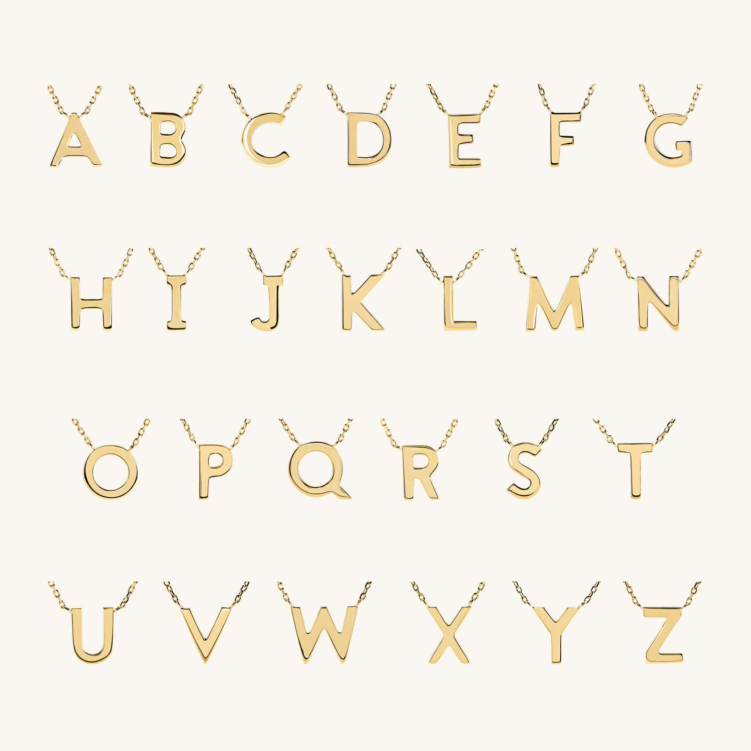 Letter Necklace | Mejuri Fine Crew