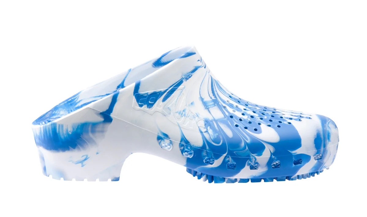 Classic Blue & White Clogs with Holes | Anti-Static Footwear | Calzuro | Calzuro