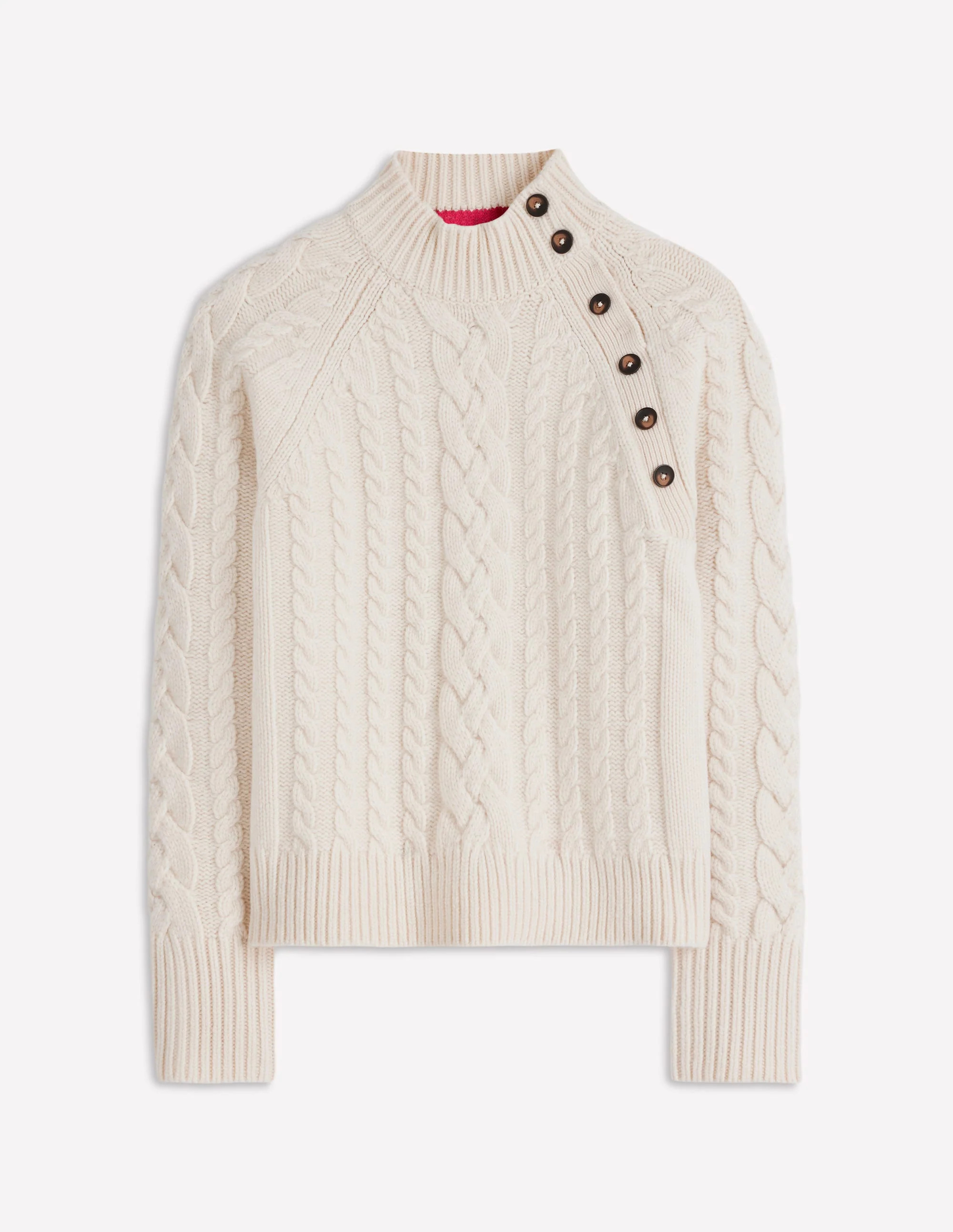 Amara Merino Cable Sweater-Warm Ivory | Boden (US)