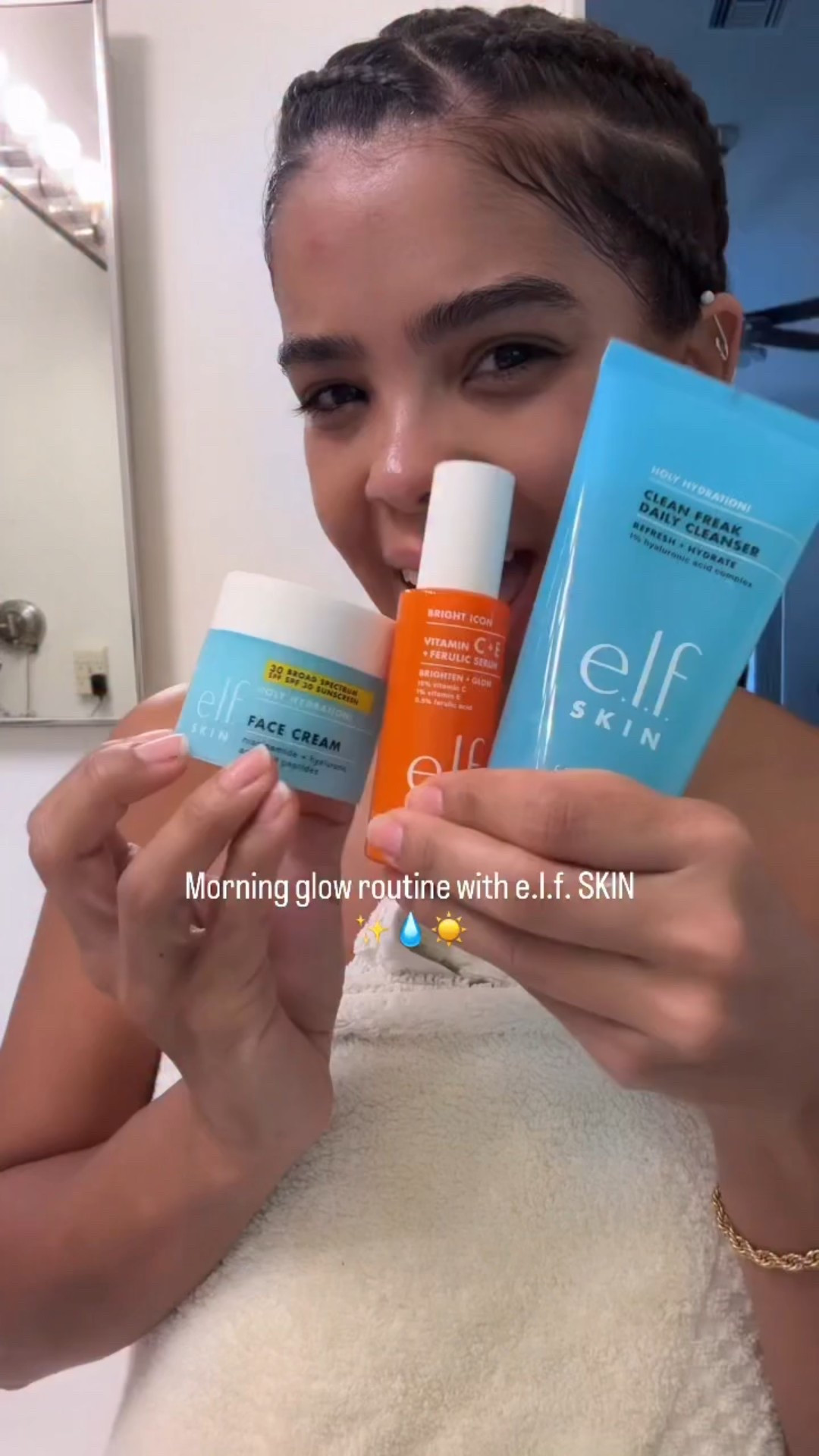 ✨ A morning glow routine with @elfcosmetics that will leave your skin looking flawless and protected! ✨

Started my day with the Holy Hydration Clean Freak Daily Cleanser to refresh my skin, followed by the Bright Icon Vitamin C + E + Ferulic Serum for that radiant boost. Locked it all in with the Holy Hydration Face Cream SPF 30. 🙌🏾

Hydrated, protected & ready to glow all day. 🌞💧

My skin feels clean, nourished, and perfectly prepped for the day ahead!

@influenster @elfyeah
#complimentary #elfskin