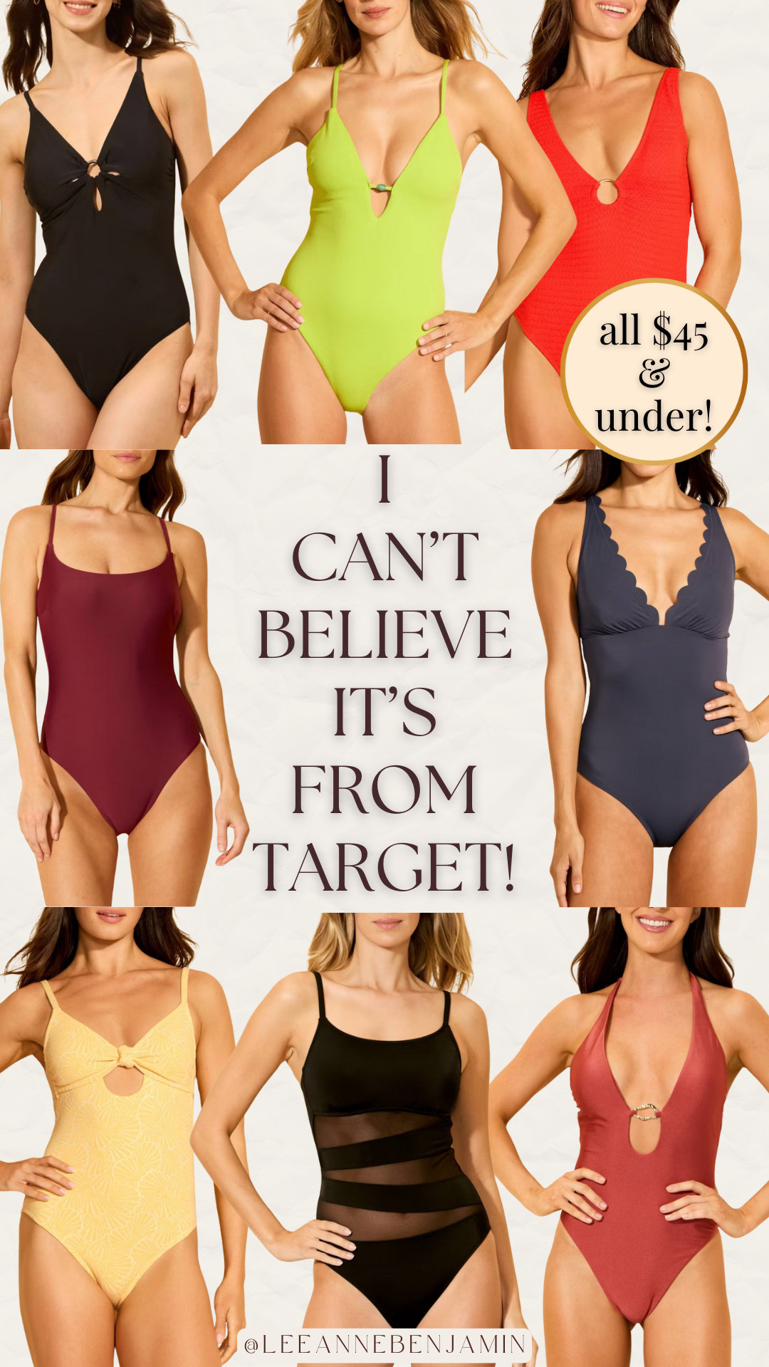 I can't believe it's from Target! The cutest new one piece swimsuits that are all $45 and under! 

 #LTKmomlife #LTKSaleAlert #LTKTravel