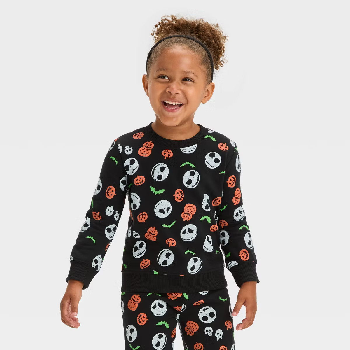 Toddler Disney Night Before Christmas Halloween Fleece Set - Black | Target