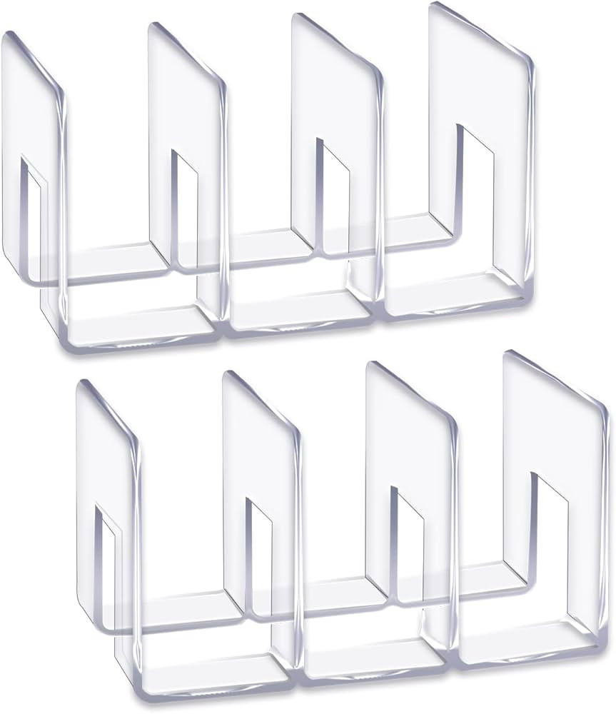 LUGUNU Acrylic Clear Purse Divider Organizer Clear Desk File Sorter Divider Mesh Folder Closet Sh... | Amazon (US)