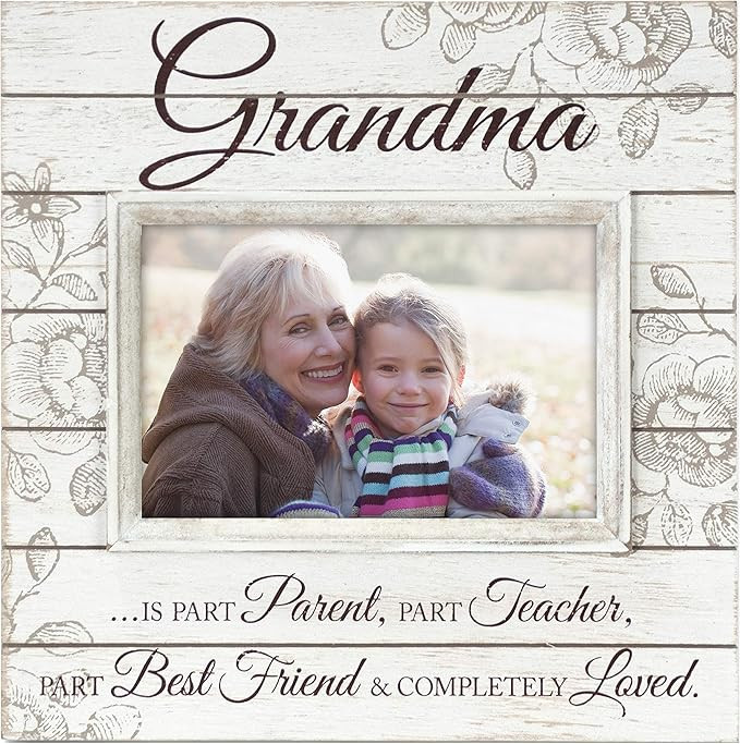 Malden International Designs Sun Washed Words Grandma Cream Distressed Picture Frame, 4x6, Cream | Amazon (US)
