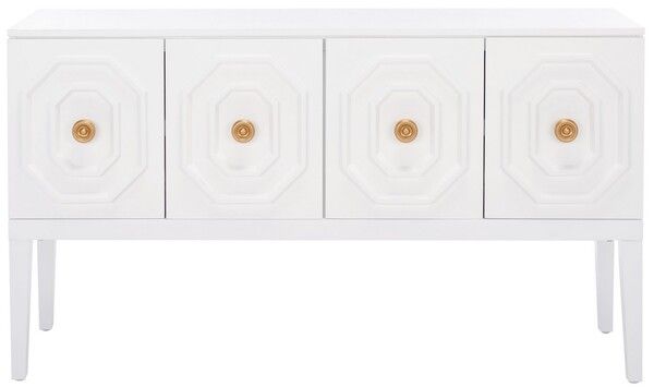 Riya 3 Door 2 Shelf Sideboard in White | 1stopbedrooms