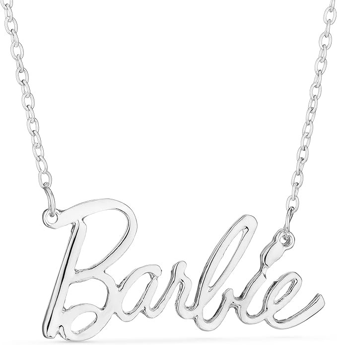 Barbie Script Logo Necklace | Amazon (US)
