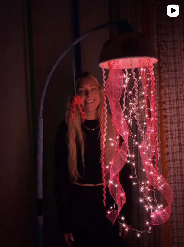 Jellyfish lamp!! 

 
