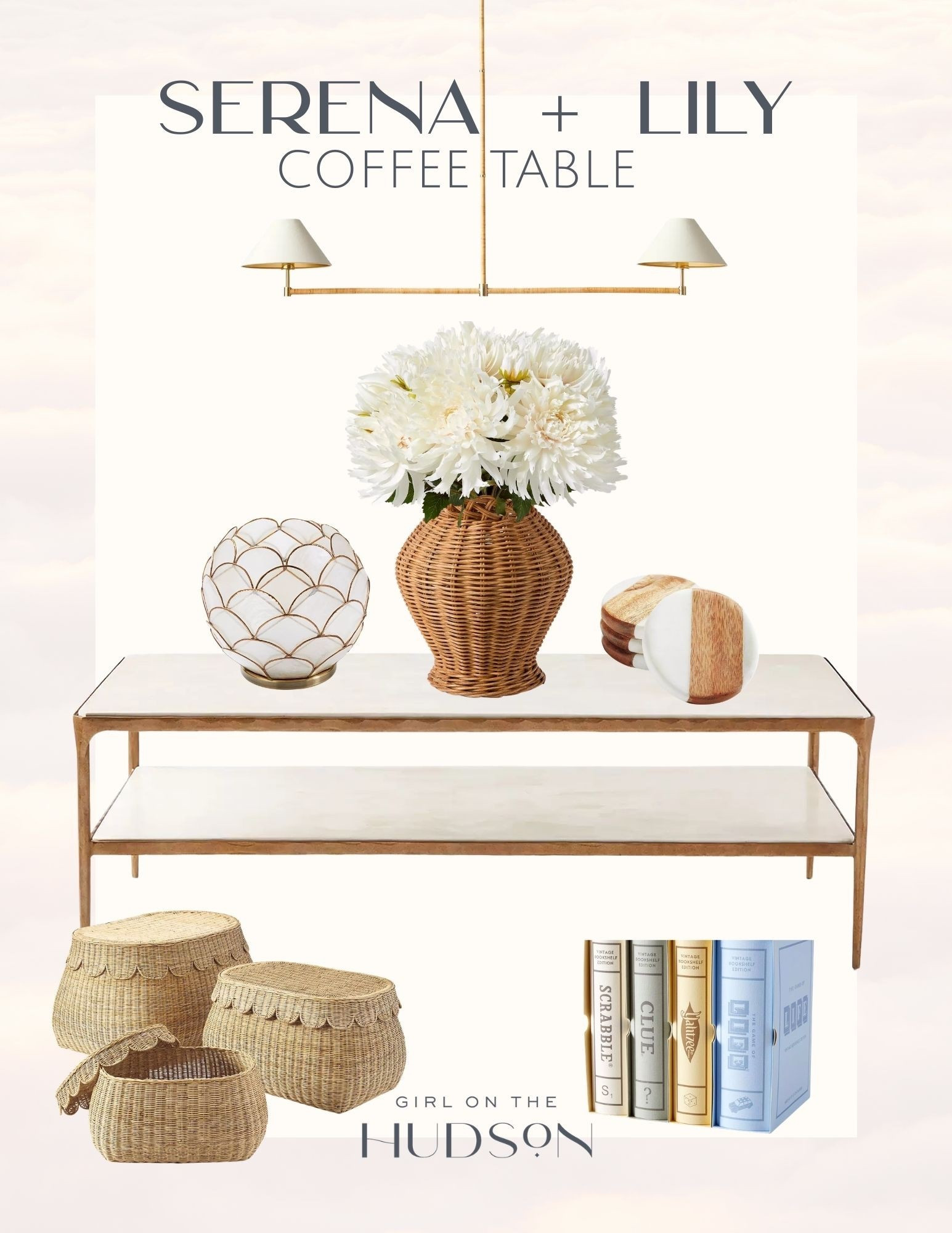 If you are styling a coffee table, this is exactly the vibe I go for, a mix of texture, books, and a few statement pieces that still feel effortless.

coffee table styling ideas, serena and lily decor, neutral coffee table decor, woven baskets styling, decorative books decor, modern coastal decor, living room styling tips, elevated home accessories, neutral aesthetic home, coffee table decor inspo, home styling ideas, girlonthehudson

#LTKHome