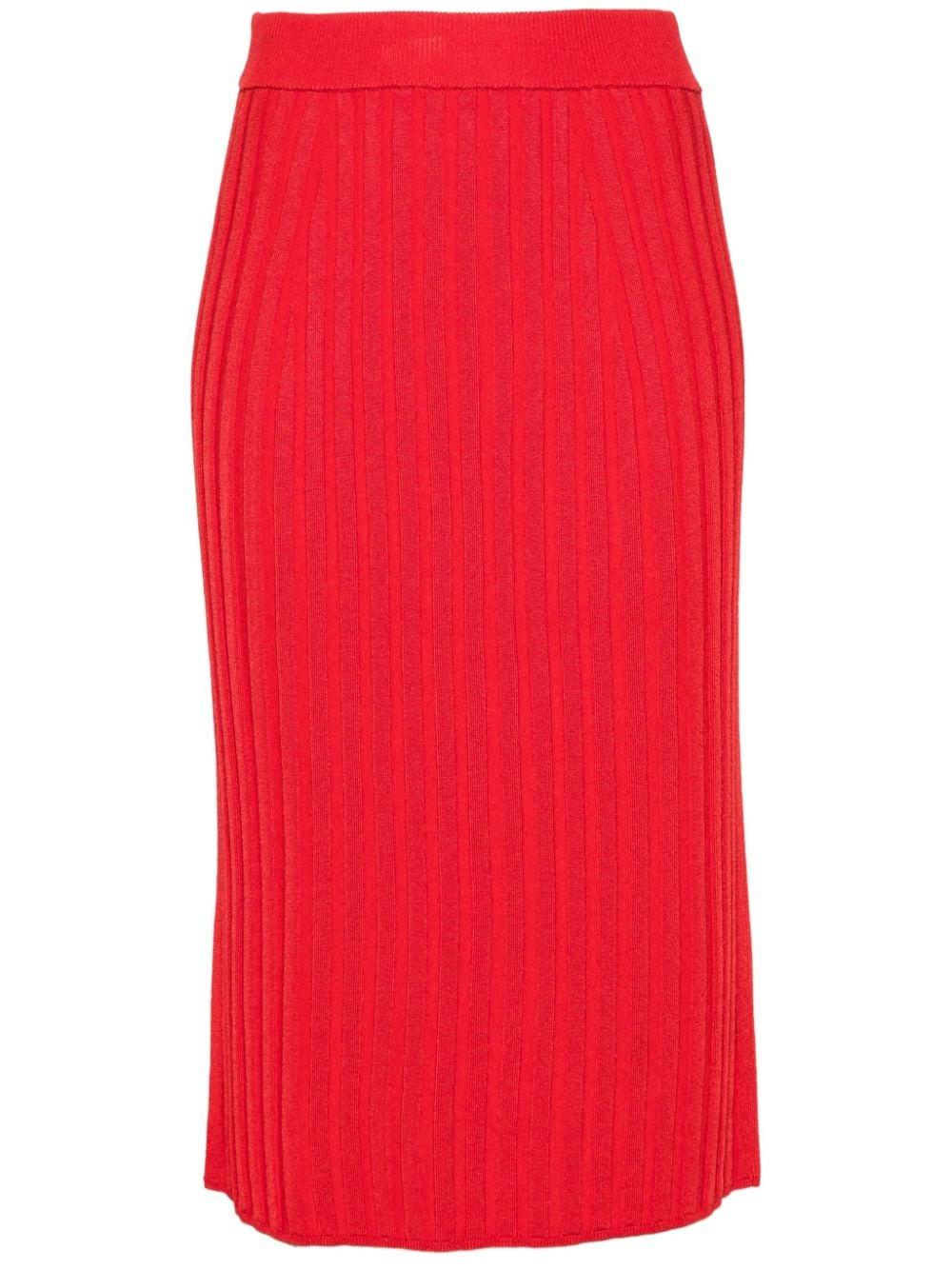 JOSEPH chunky-ribbed skirt - Red | Farfetch Global