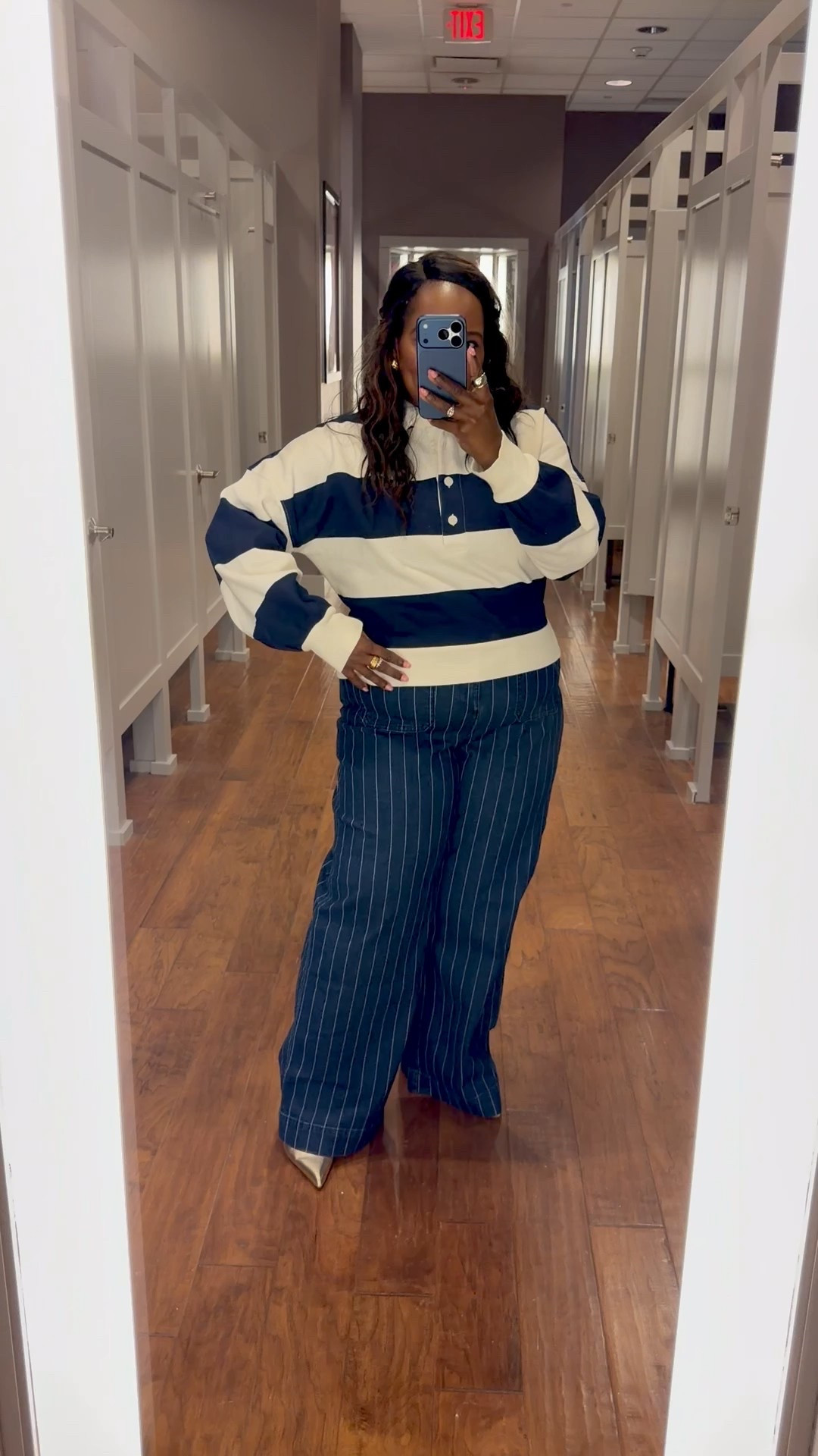 Seeing stripes 😍 love these stripe Palmer wide leg pants from LOFT!

#LTKdayinmylife #LTKMidsize #LTKPetite