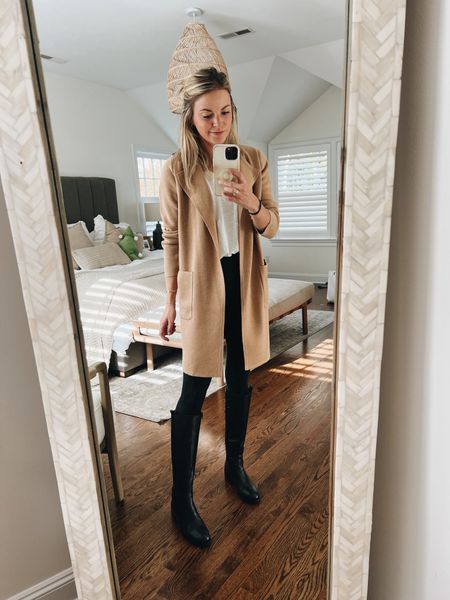 sweater/blazer currently 40% off PLUS extra 10% off with code: 25HOURS 

5 colors // wearing xs 

exact boots are Anaki Paris bottes urco (run tts) 

#sweater #casual #jcrew #sale

#LTKunder100 #LTKsalealert #LTKstyletip