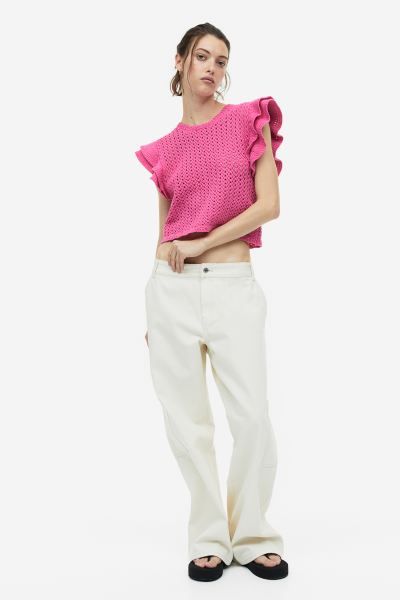 Pointelle-knit Top | H&M (US)