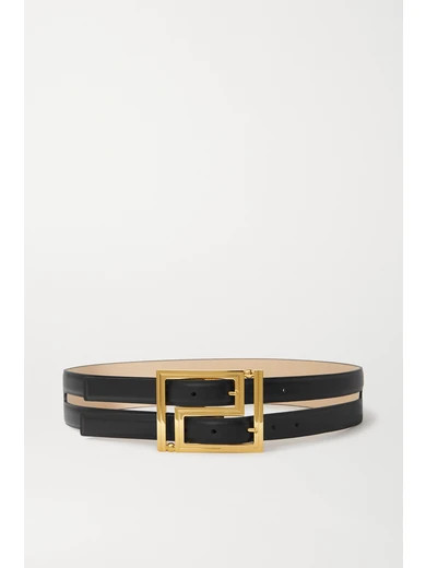 Versace - Layered Leather Waist Belt - Black | NET-A-PORTER (US)