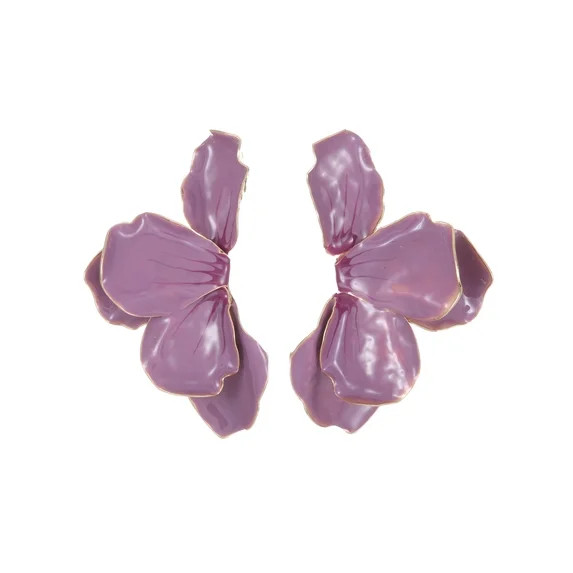 Mauve Petal Earrings | Walmart (US)