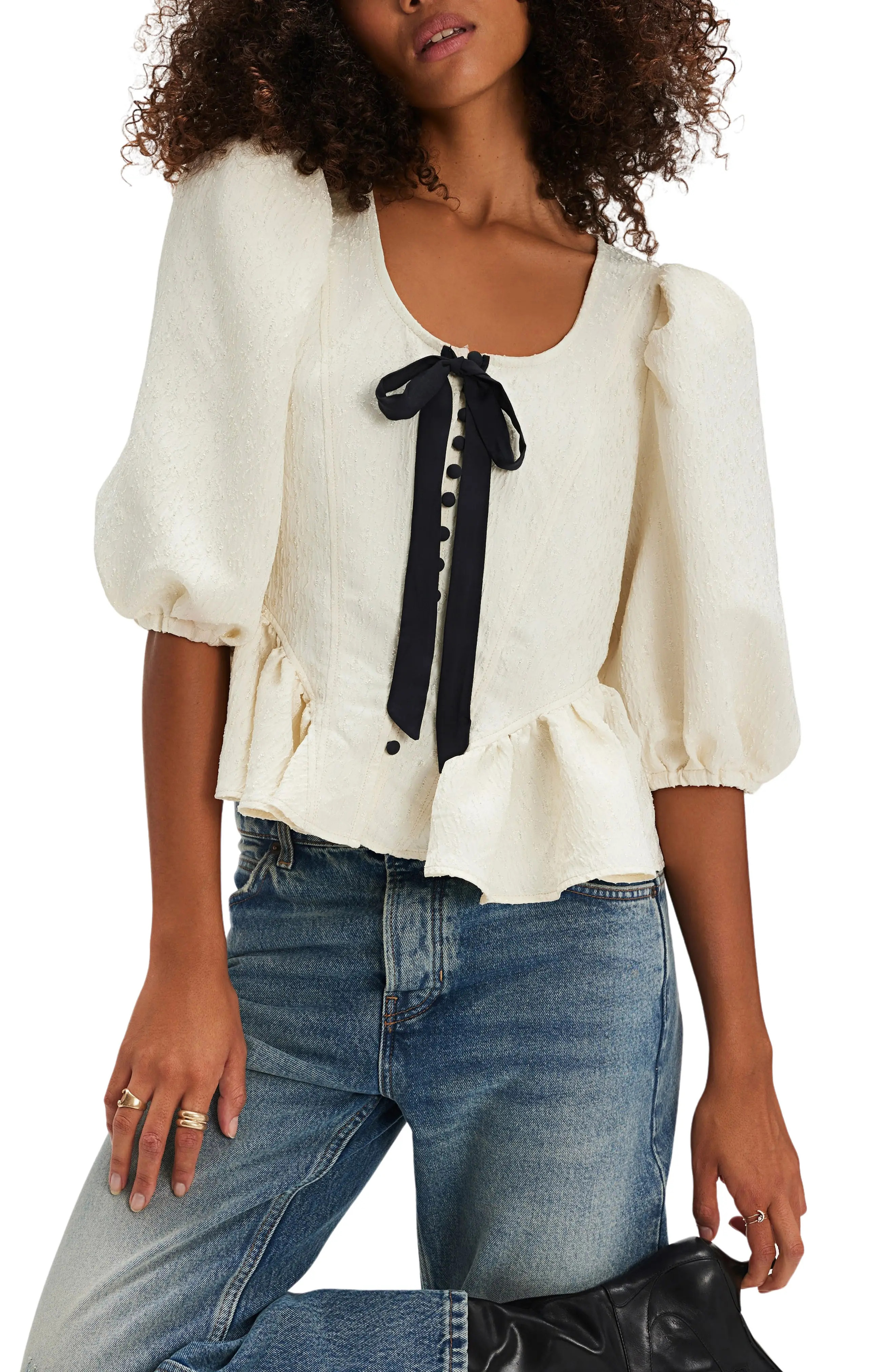 Pamela Embroidered Bow Crop Top (Women) | Nordstromrack | Nordstrom Rack