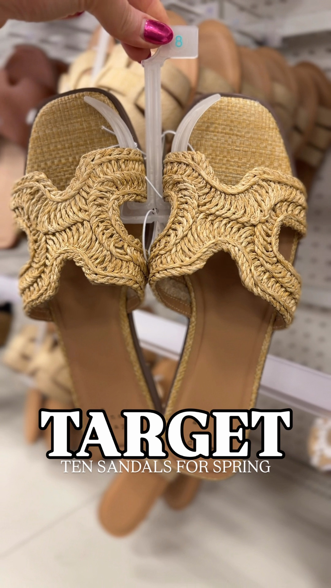 Ten sandals for spring at Target 🎯 trends $40 and under 👡 🩴 
Resort wear sandals 2026
Spring outfits sandals 

#LTKOver40 #LTKspring #LTKspringtrends