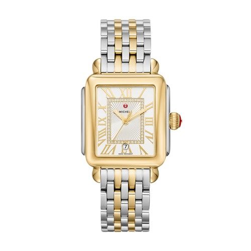 Michele Deco Madison Two-Tone, Diamond Dial Watch Mww06t000147 Silver | Michele Watches