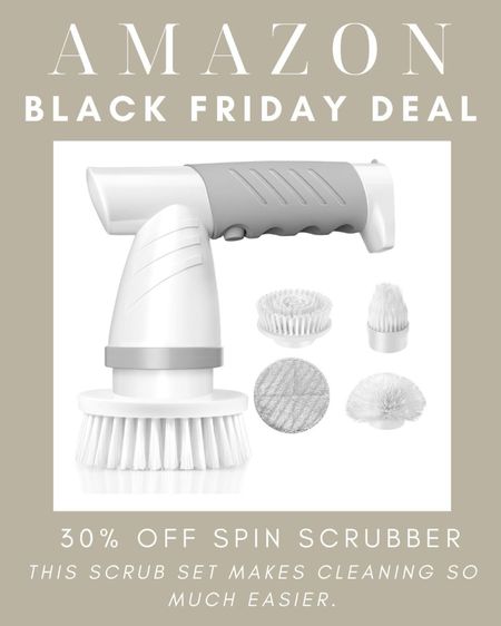 What a great home find! This little scrubber is 30% off today. Make cleaning easy with this gadget. Grab it today! 

Home finds, electric scrubber, easy cleaning, shower scrubber, cleaning brush, Amazon finds, Black Friday deals, Amazon cleaning deals, bathroom, shower, tile cleaner

#LTKfindsunder50 #LTKhome #LTKsalealert