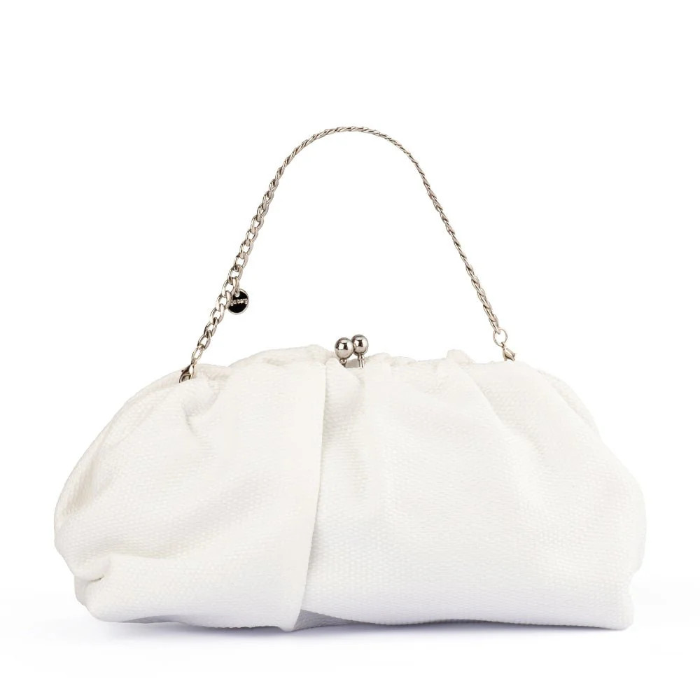 QUEENIE Gathered Woven Clutch | Olga Berg (AU)