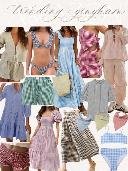 Trending gingham fashion finds for her! These comfy shorts are so popular this summer! #Founditonamazon #amazonfashion #inspire

#LTKFindsUnder100 #LTKFestival #LTKStyleTip