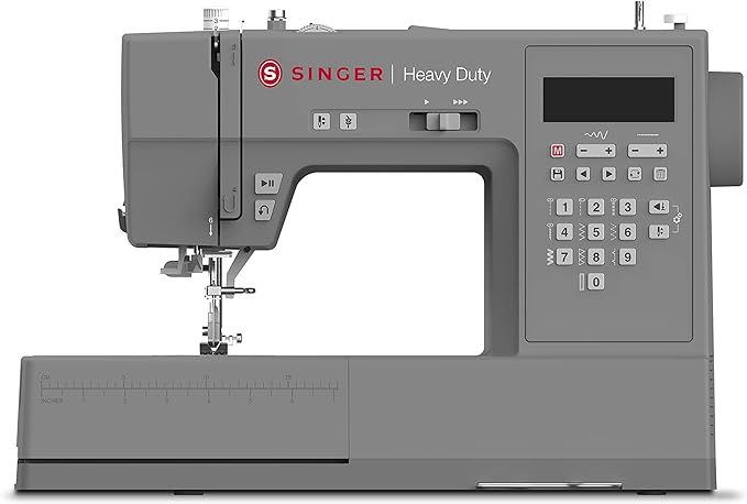 SINGER | HD6700 Electronic Heavy Duty Sewing Machine with 411 Stitch Applications - Sewing Made E... | Amazon (US)