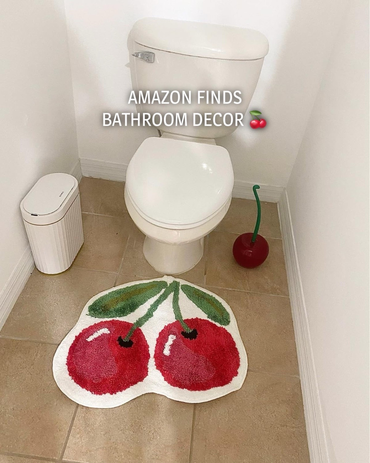 Added some cherry vibes to the bathroom 🍒🛁 kinda obsessed with how cute it turned out!

#LTKFindsUnder50 #LTKHome