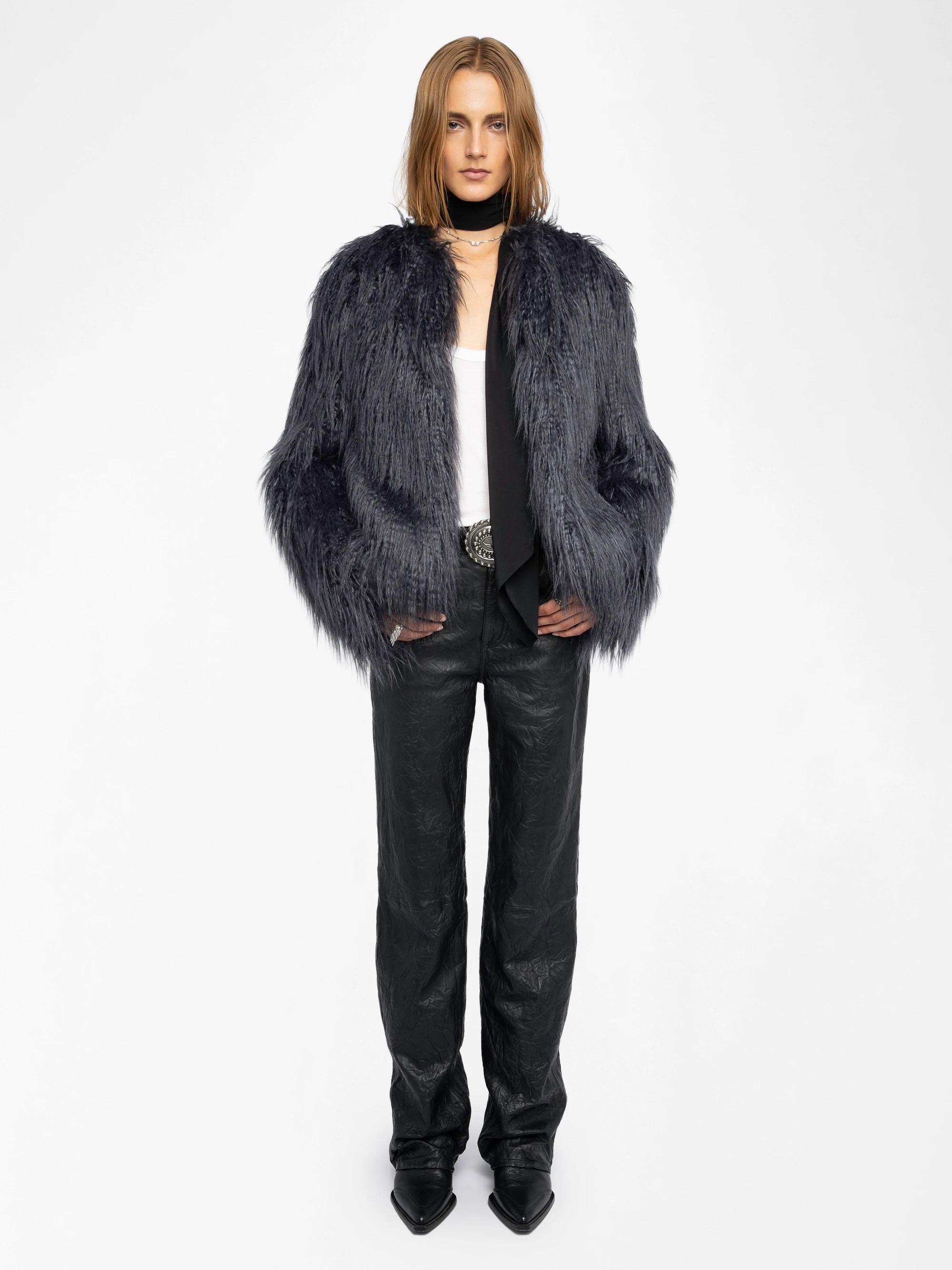 Freddie Curly Faux Fur Coat | Zadig et Voltaire (US)