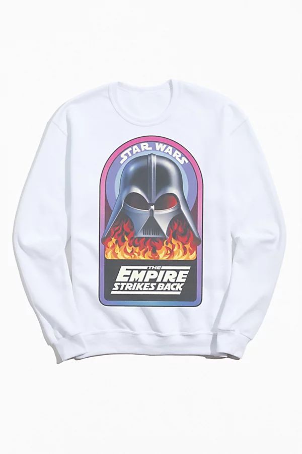 Star Wars Darth Vader Flame Crew Neck Sweatshirt | Urban Outfitters (US and RoW)
