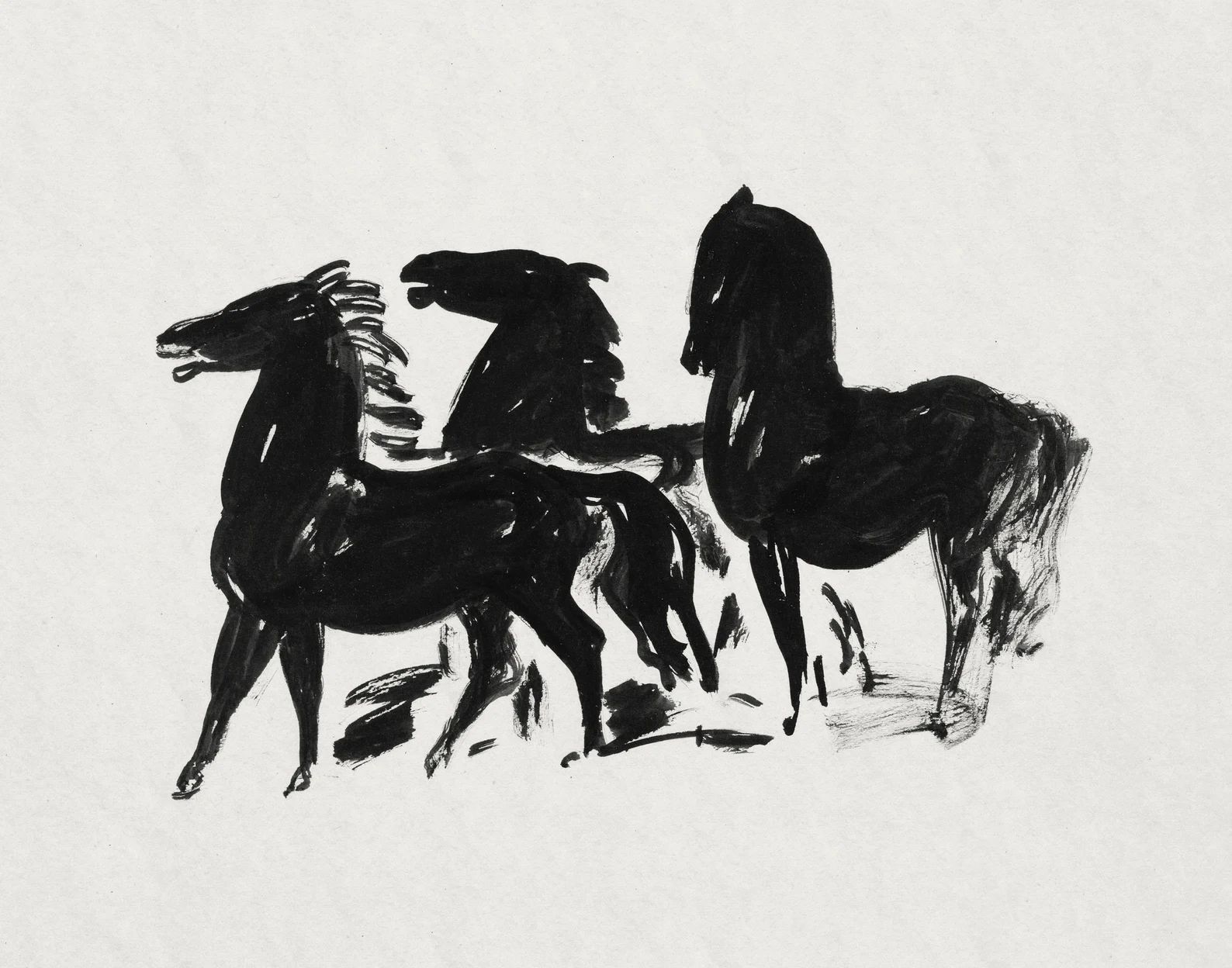 Vintage Horse Print Western Decor Abstract Farmhouse | Etsy | Etsy (US)