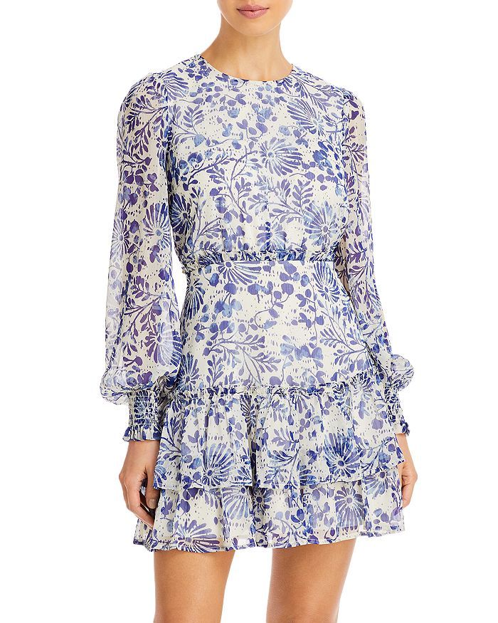 AQUA Floral Ruffled Mini Dress - 100% Exclusive Back to Results -  Women - Bloomingdale's | Bloomingdale's (US)