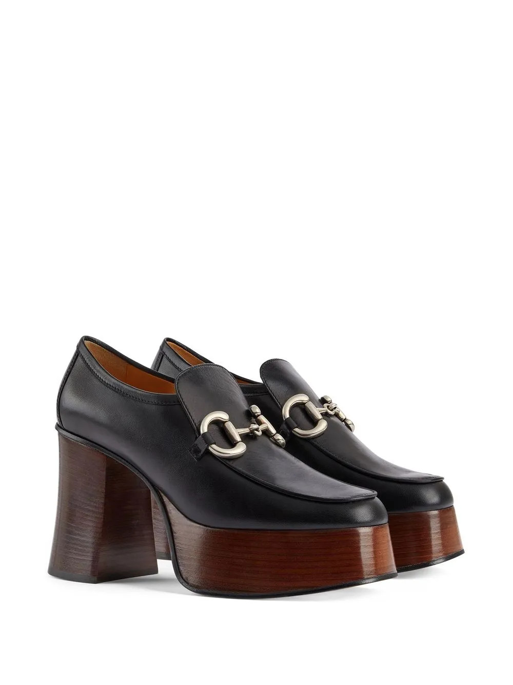 Horsebit buckle platform loafers | Farfetch Global