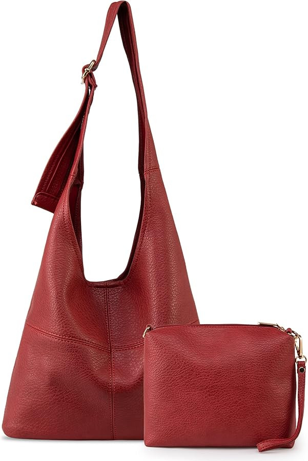 Montana West Hobo Bags Purse for Women Ultra Soft Foldable Shoulder Slouchy Handbags with Coin Pu... | Amazon (US)