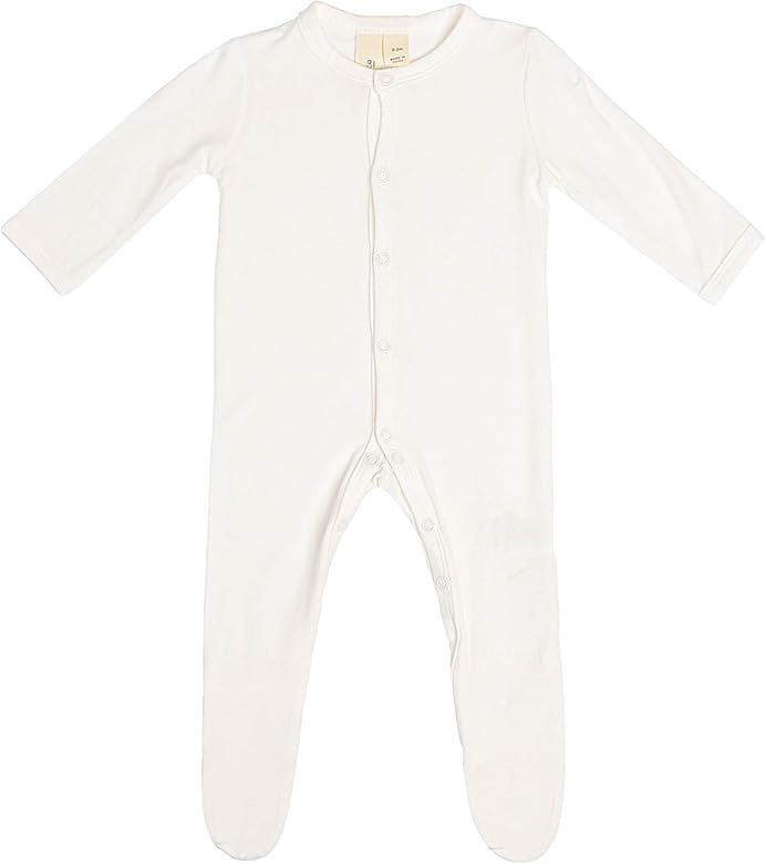 Soft Bamboo Rayon Footies, Snap Closure, 0-24 Months, Solid Colors | Amazon (US)