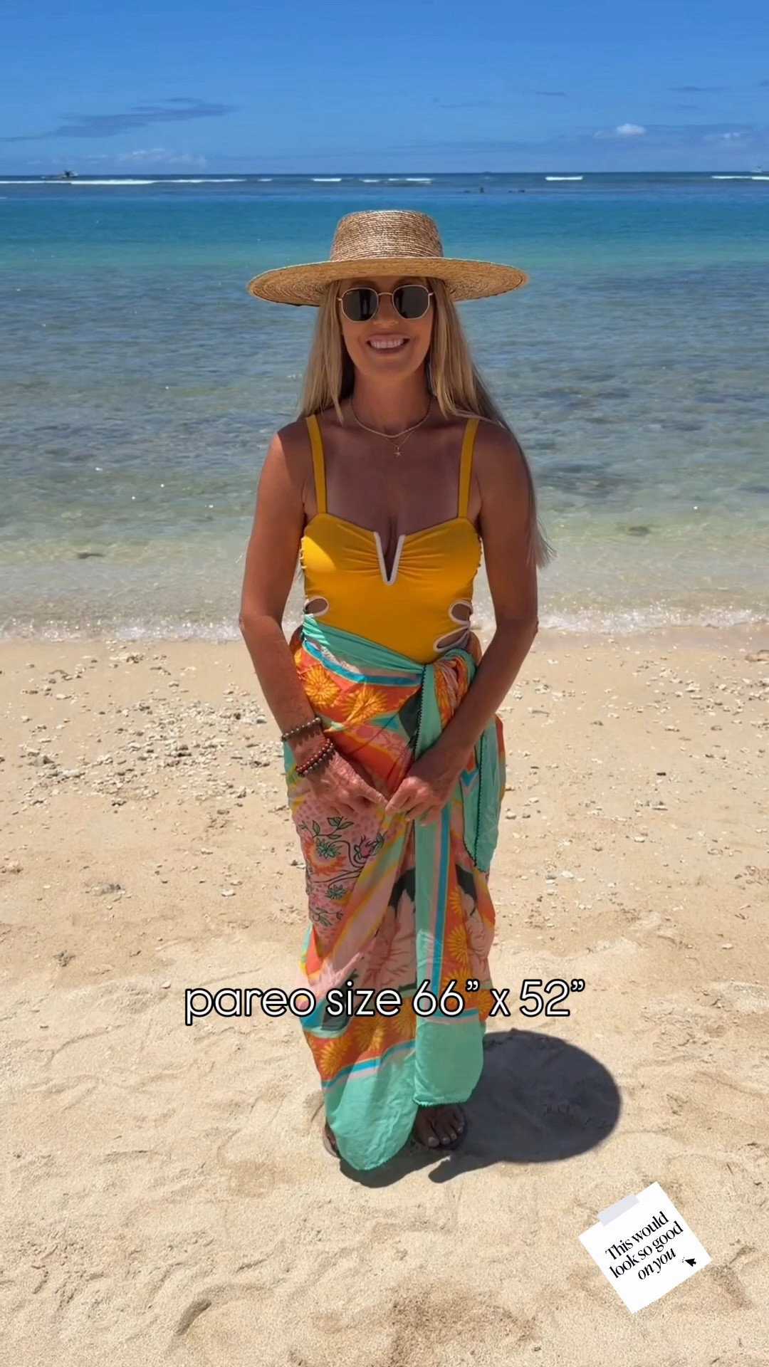 Here’s how you can make a cover up dress from a sarong!

#LTKootd #LTKU #LTKSwim