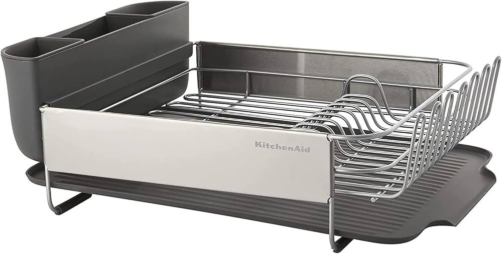 KitchenAid Large Capacity, Fully Size Self Draining Rust Resistatant Satin Coated Dish Rack with ... | Amazon (CA)