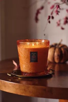 Voluspa Japonica Spiced Pumpkin Latte Hearth Glass Jar Candle | Anthropologie (US)