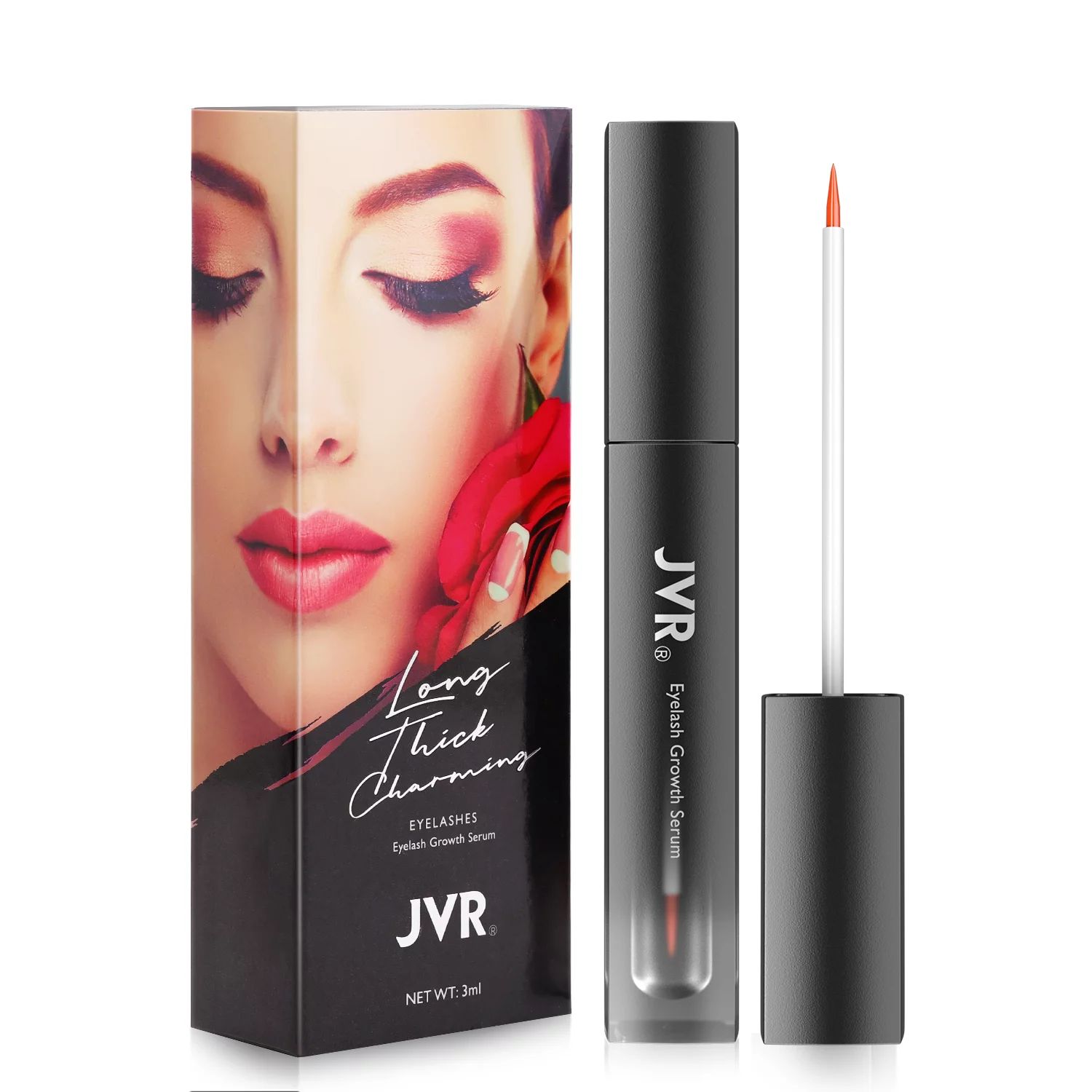 Eyelash Growth Serum, JVR Advanced Lash Boost Serum Eyelash Conditioner for Longer, Fuller & Thic... | Walmart (US)