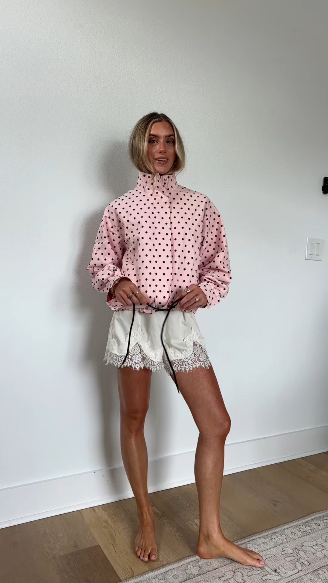 Amazon size small Women Polka Dot Jacket Lightweight Zip Up Coat 2026 Trendy Fall Outfits Cropped Spring Jackets with Pockets

#LTKootd #LTKSaleAlert #LTKdayinmylife