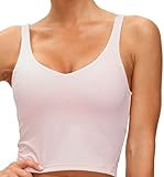 THE GYM PEOPLE Womens' Sports Bra Longline Wirefree Padded with Medium Support | Amazon (US)